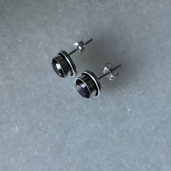 NWOT Sundance Graiae Earrings, Amethyst, Sterling Silver - Picture 4 of 5